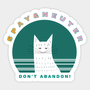 Spay and Neuter Sticker